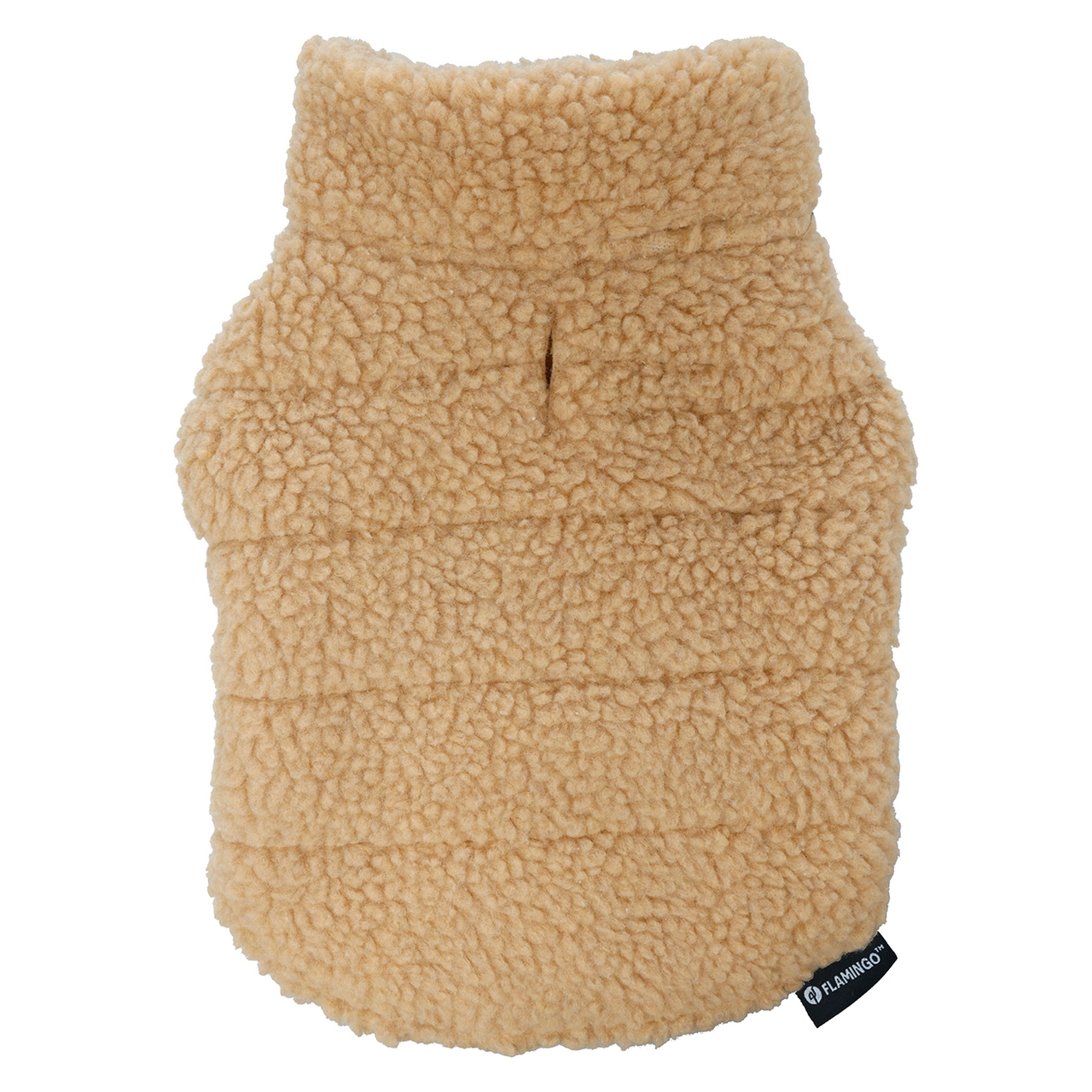 Flamingo Nado hundejakke beige 30 cm - varm hundefrakke med fleece